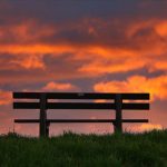Sonnenuntergang am Deich